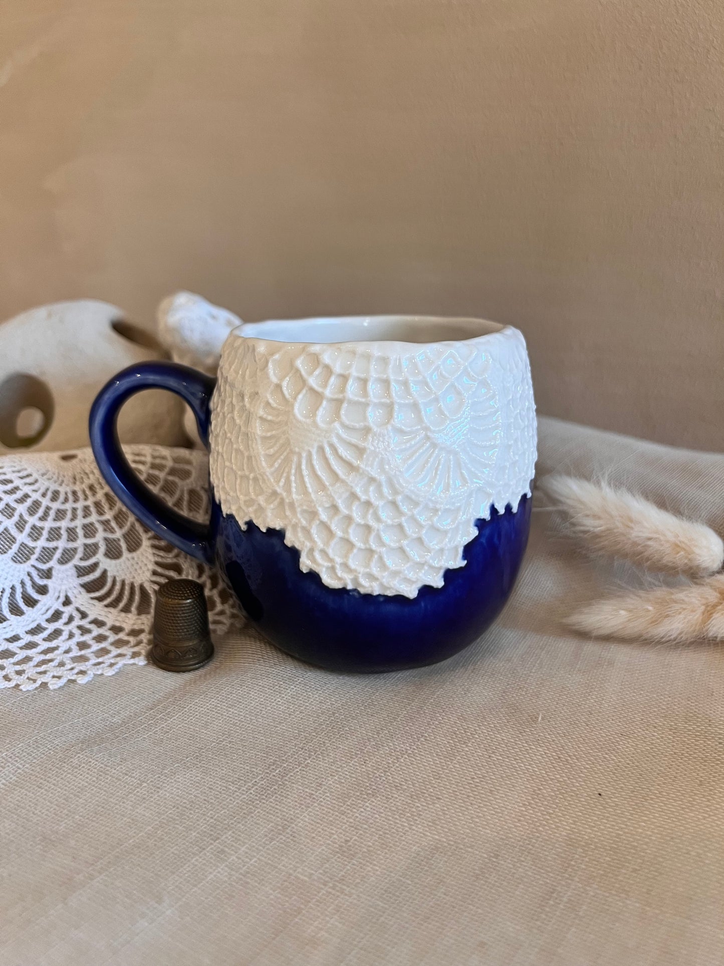 Kop LACE Original - kongeblå