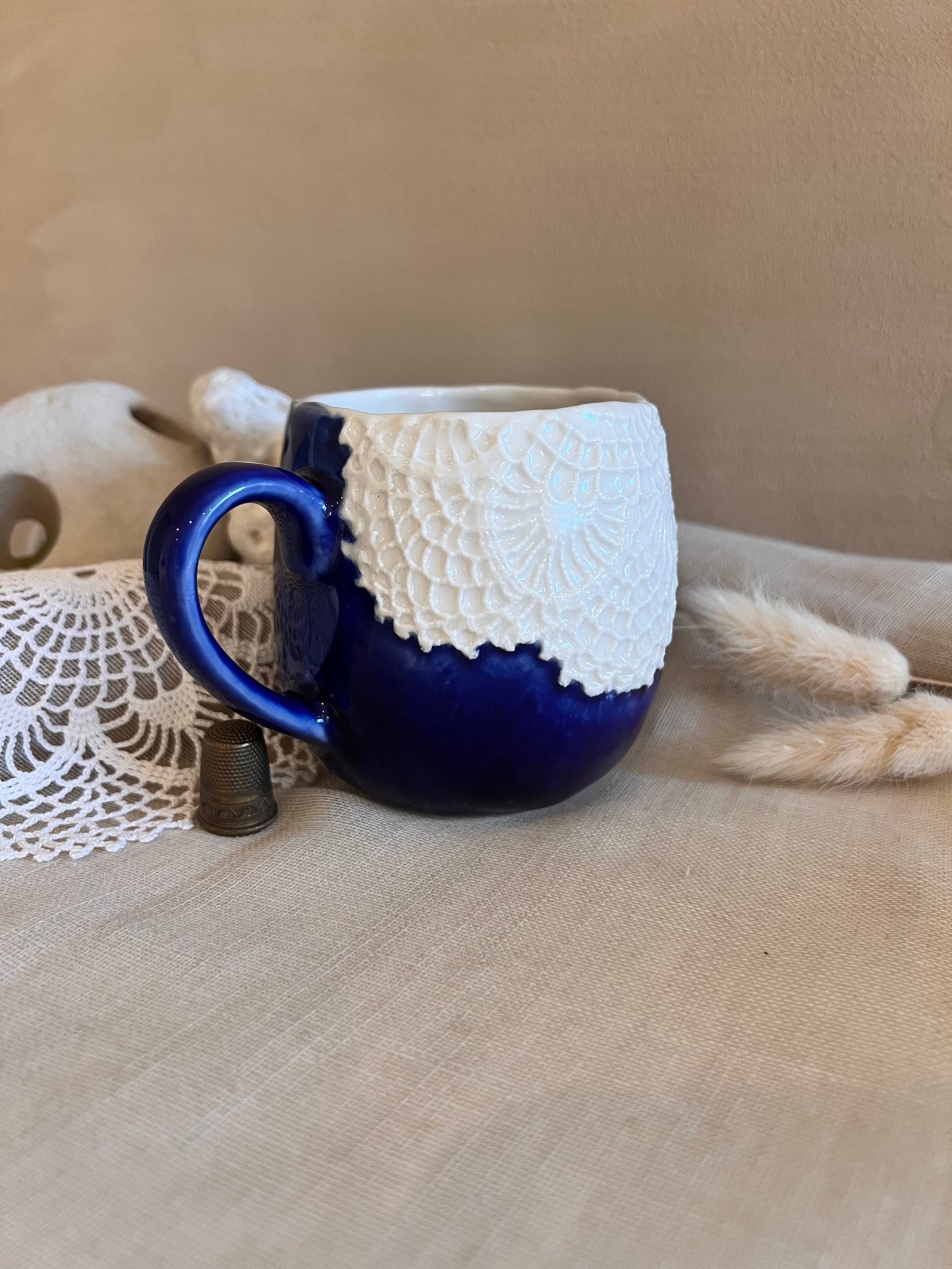 Kop LACE Original - kongeblå